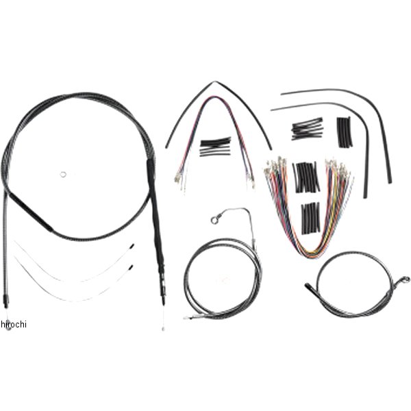コントロールケーブル キット 12-14インチ エイプハンガー用 08年-13年 FLHR、FLTR KARBONFIBR