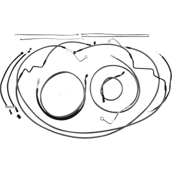 コントロールケーブル キット 12-14インチ エイプハンガー用 17年-20年 FLTR KARBONFIBR