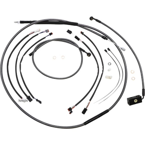 コントロールケーブル キット 15-17インチ エイプハンガー用 18年-22年 ソフテイル KARBONFIBR