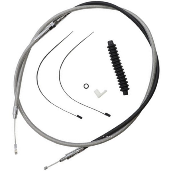 【セール特価】 コントロールケーブル キット XR 12-14インチ エイプハンガー用 21年-22年 FLHR ステンレス/クローム