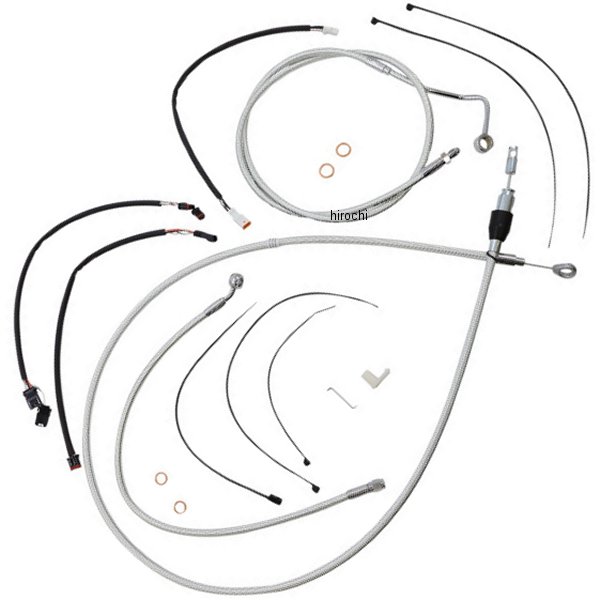 コントロールケーブル キット 12-14インチ エイプハンガー用 21年-22年 FLTR Sterling Chromite2