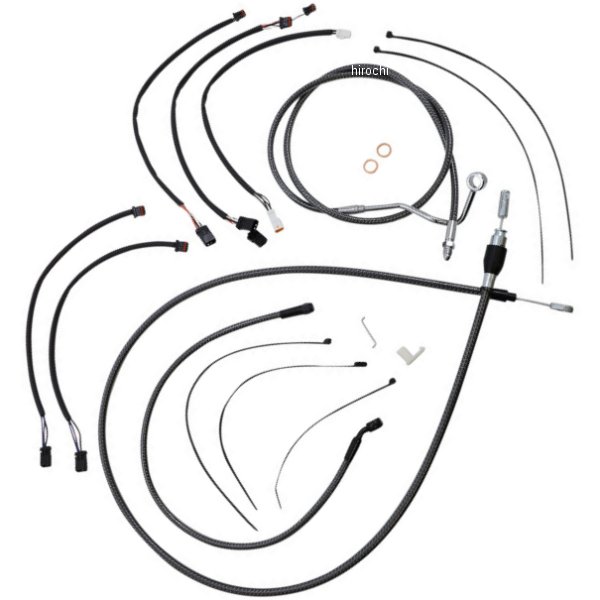 コントロールケーブル キット 12-14インチ エイプハンガー用 21年-22年 FLHRXS KARBONFIBR
