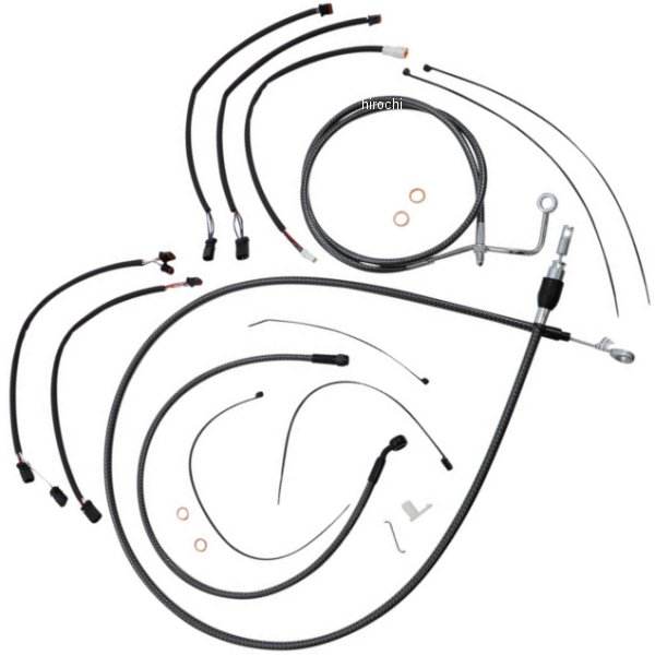 コントロールケーブル キット 15-17インチ エイプハンガー用 21年-22年 FLHRXS KARBONFIBR