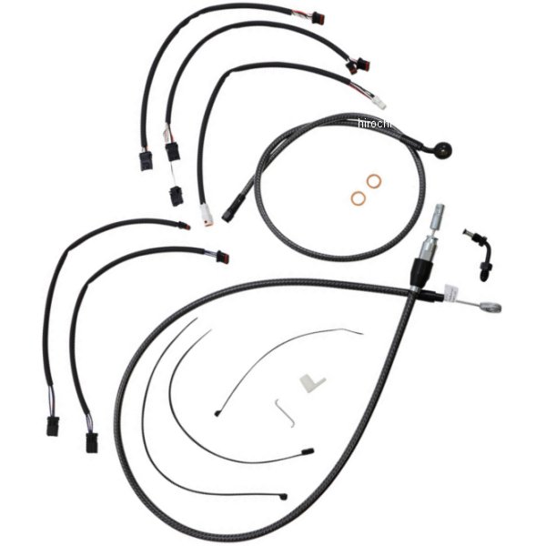 コントロールケーブル キット 12-14インチ エイプハンガー用 18年-22年 FXFB KARBONFIBR