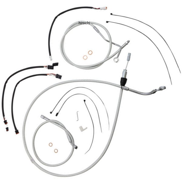 コントロールケーブル キット 15-17インチ エイプハンガー用 21年-22年 FLHT Sterling Chromite2