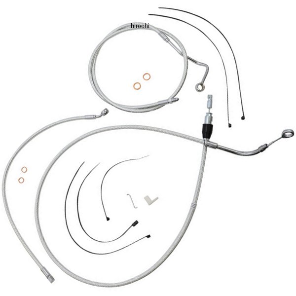 コントロールケーブル キット 10インチ エイプハンガー用 21年-22年 FLHT Sterling Chromite2