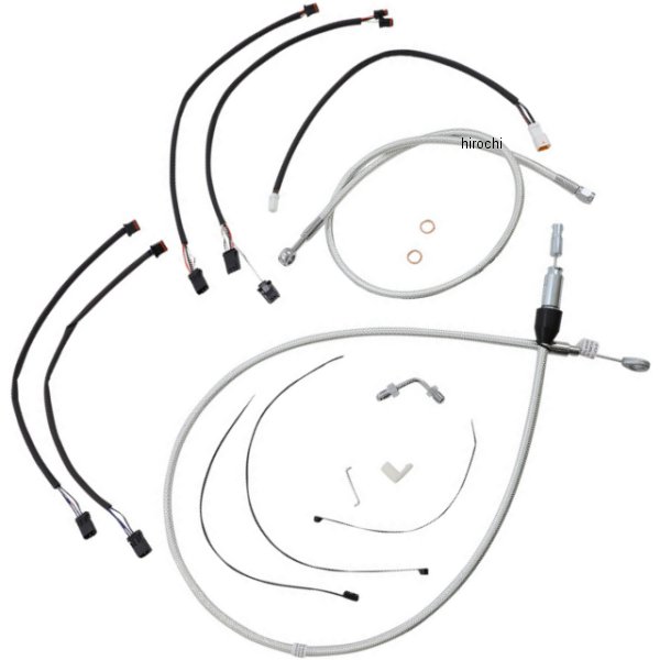 コントロールケーブル キット 12-14インチ エイプハンガー用 18年-22年 Softail Sterling Chromite2