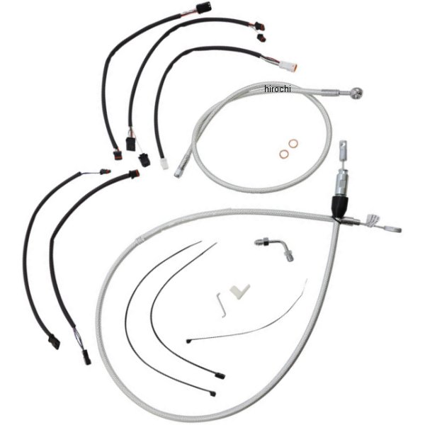 コントロールケーブル キット 15-17インチ エイプハンガー用 18年-22年 Softail Sterling Chromite2