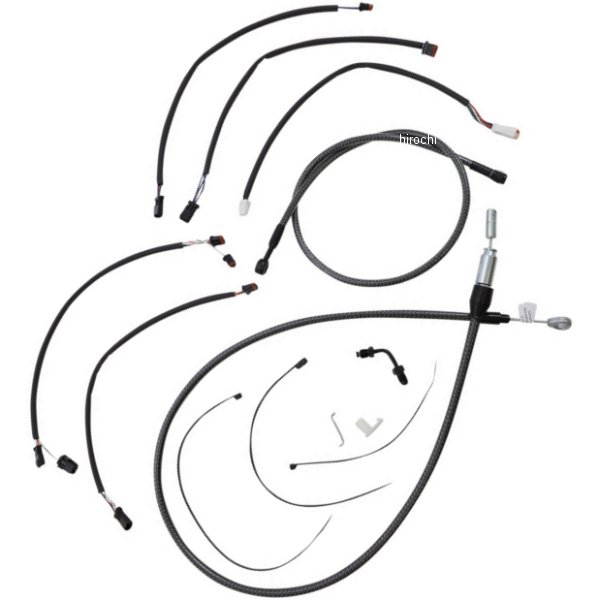 コントロールケーブル キット 12-14インチ エイプハンガー用 18年-22年 Softail KARBONFIBR