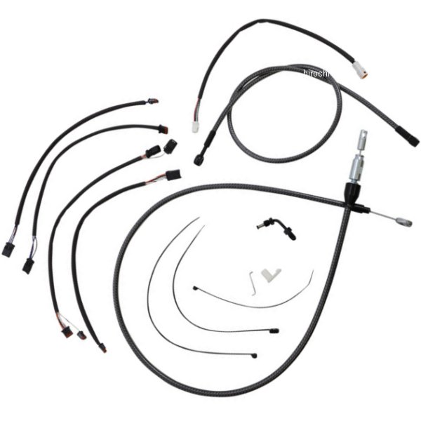 コントロールケーブル キット 15-17インチ エイプハンガー用 18年-22年 Softail KARBONFIBR