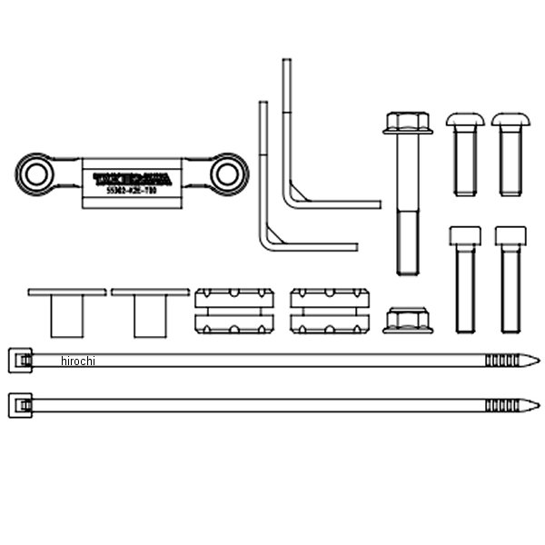オイルクーラーブラケット SH4V+R CT125
