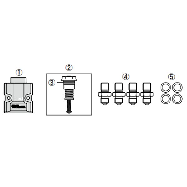 インラインサーモユニットキット スリムラインホース用 黒