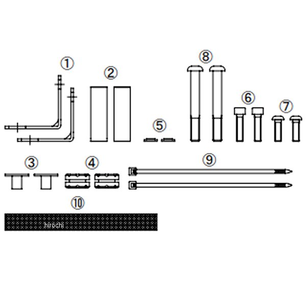 オイルクーラーステーセット CT125
