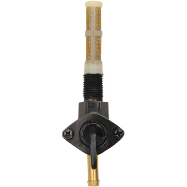 フューエル ペットコック ストレート 1/4インチ NPT 黒