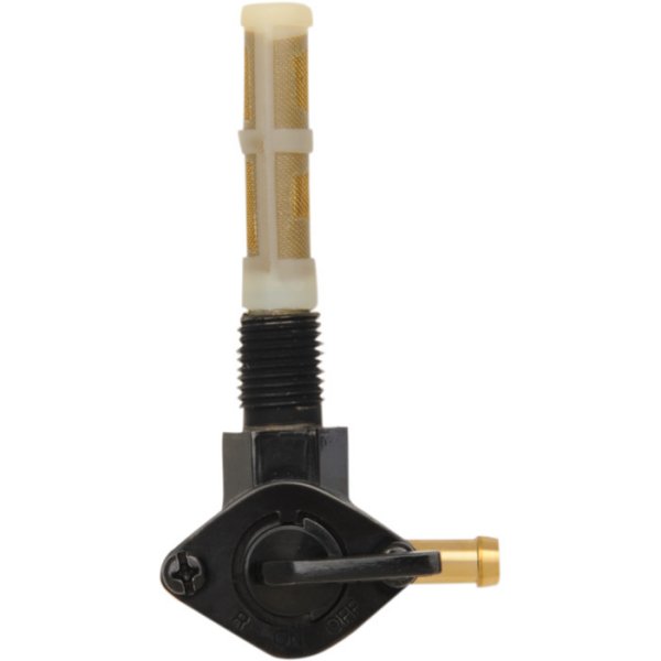 フューエル ペットコック 90° 1/4インチ NPT 黒