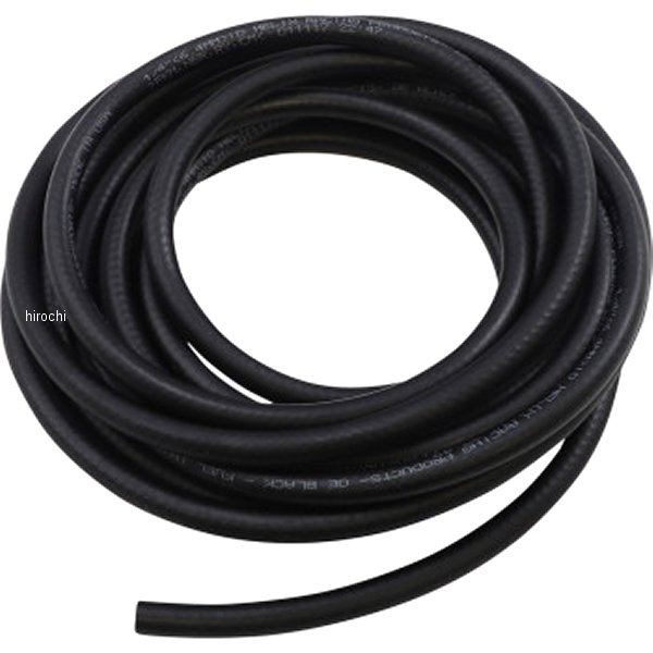 フューエルホース 1/4インチ x 25フィート 黒