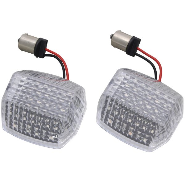 ポッシュ POSH LEDコンバージョンセット レンズ一体式 2線式平行ピン ZRX1200S/R、ZRX1100/400 クリア 2個入り