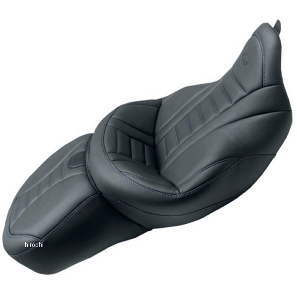 シート デラックス ツーリング 08年-21年 ツーリング 黒/青ステッチ