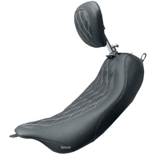 ソロシート ワイドトリッパー 08年-21年 ツーリング ダブルダイヤモンド 黒/グレーステッチ