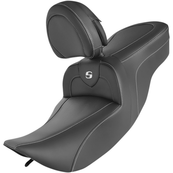 ロードソファー シート 06年 ハーレー FLHX バックレスト有 黒