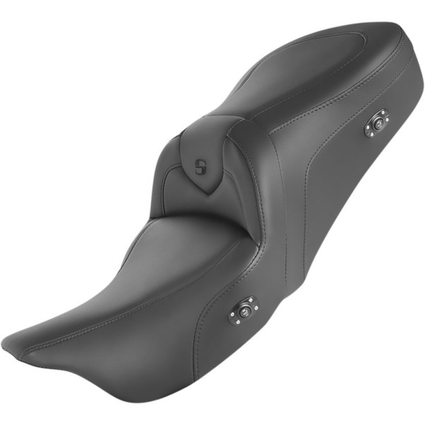 【セール特価】 ロードソファー ヒートシート 06年 ハーレー FLHX バックレスト無 黒