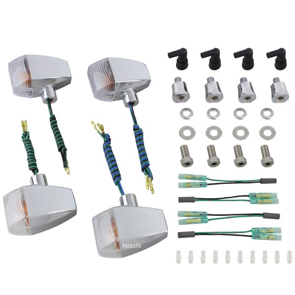 ポッシュ POSH ウインカーキット ZRタイプ スタンダード GSX1400 イナズマ1200/400 メッキ/クリア