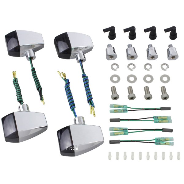 ポッシュ POSH ウインカーキット ZRタイプ クリスタルカット GSX1400 イナズマ1200/400 メッキ/スモーク