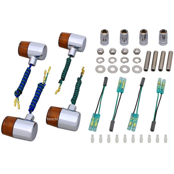 ウインカーセット スズキ クラシカルシリーズ 71タイプ メッキ/オレンジ