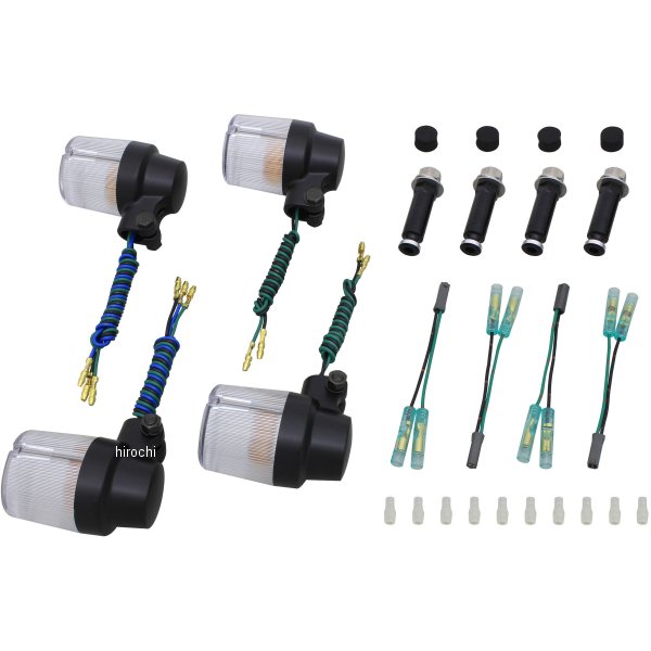 ウインカーセット スーパーバイク GSX1400 黒/クリア