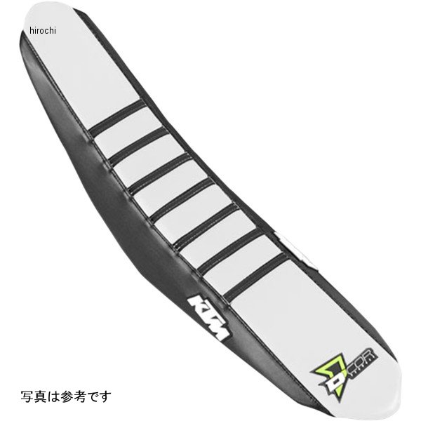 シートカバー 11年-15年 KTM 125 SX-F 黒/白