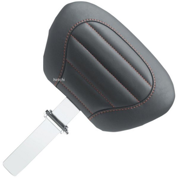 ドライバー バックレスト デラックス ツーリング 黒/赤ステッチ