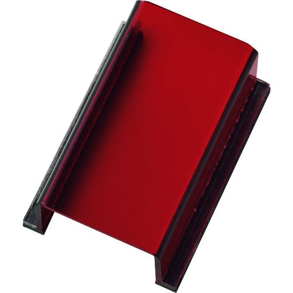 スイッチカバー標識 透明赤無地タイプ 80×40×34mm アクリル製