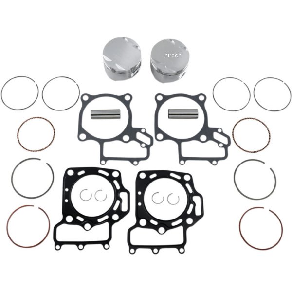 【セール特価】 ピストン 80mm 05年-10年 カワサキ KVF 650 ガスケット付き