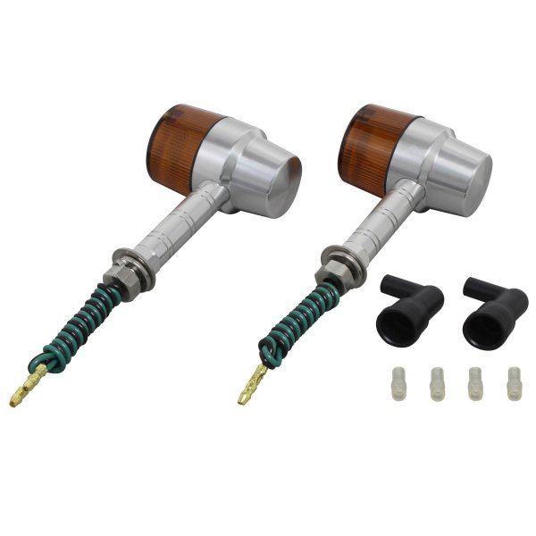 ポッシュ POSH ミドルマシンドウインカースーパーバイク スーパーロングステー シングル球 シルバー/オレンジ