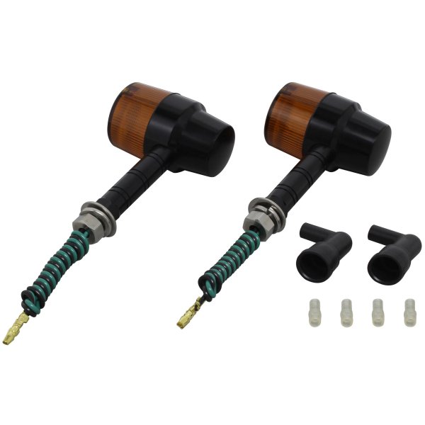 ポッシュ POSH ミドルマシンドウインカースーパーバイク スーパーロングステー シングル球 黒/オレンジ