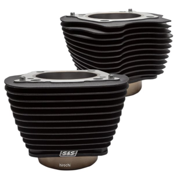 【セール特価】 シリンダー 4.25" M8 ハイライトなしフィン リンクルブラック