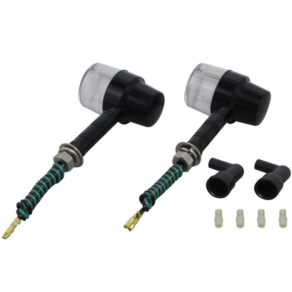 ポッシュ POSH ミドルマシンドウインカースーパーバイク スーパーロングステー シングル球 黒/クリア