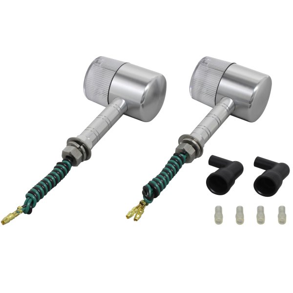 ポッシュ POSH ミドルマシンドウインカー71 スーパーロングステー シングル球 シルバー/クリア