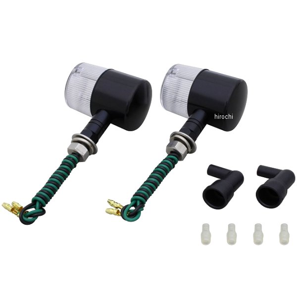 ミドルマシンドウインカー 71タイプ ショートステー S球 バルブ無し 黒/クリア