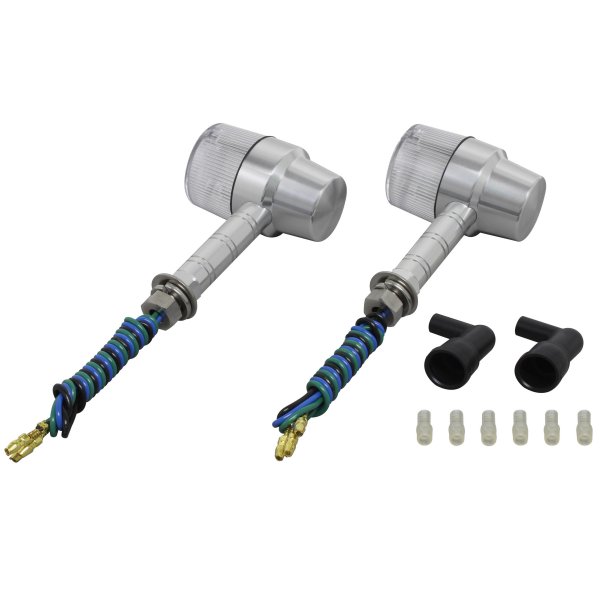 ポッシュ POSH ミドルマシンドウインカースーパーバイク スーパーロングステー ダブル球 シルバー/クリア