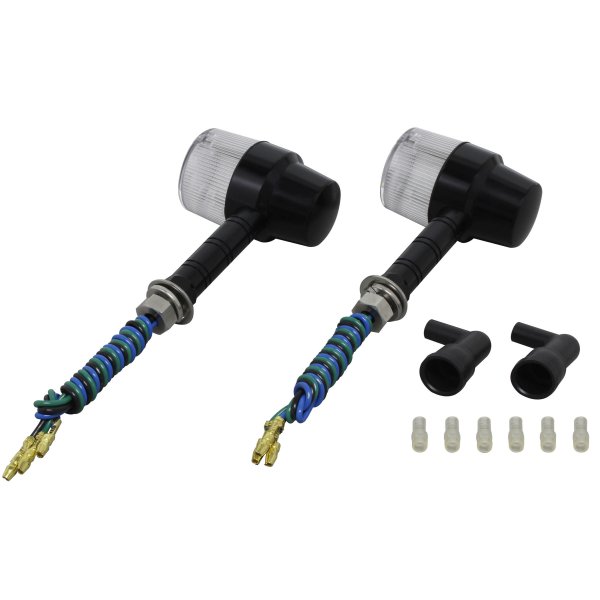 ポッシュ POSH ミドルマシンドウインカースーパーバイク スーパーロングステー ダブル球 黒/クリア