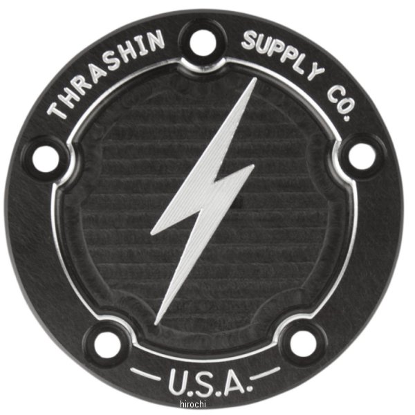 Thrashin Supply ポイントカバー 99年-17年 Twin Cam ディッシュ 黒