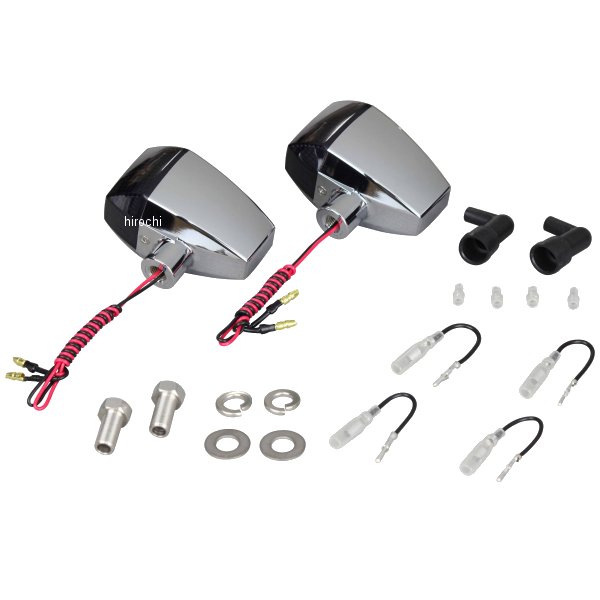 ポッシュ POSH LEDウインカー ZRタイプ スタンダード シングル仕様 メッキ/スモーク 2個入り