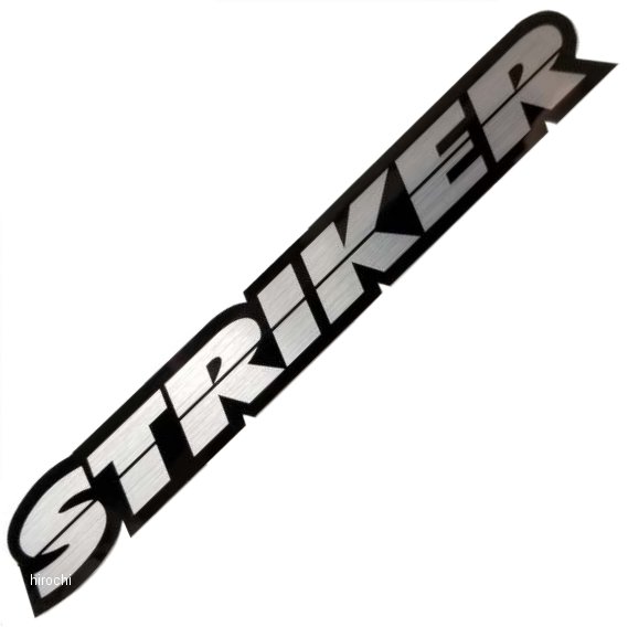 ストライカー STRAIKER ストライカーメタリックステッカー シルバー/ブラック