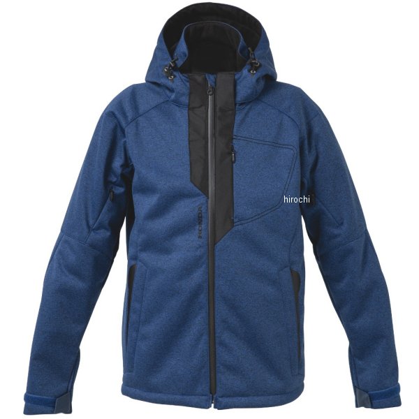 秋冬モデル ソフトシェルフーディ 青 3Lサイズ