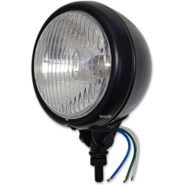 ラウンドリムヘッドライト 4.5インチ 黒