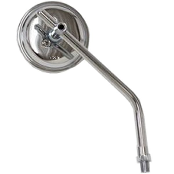 3インチラウンドミラー 10mmスレッド クローム 1本売り