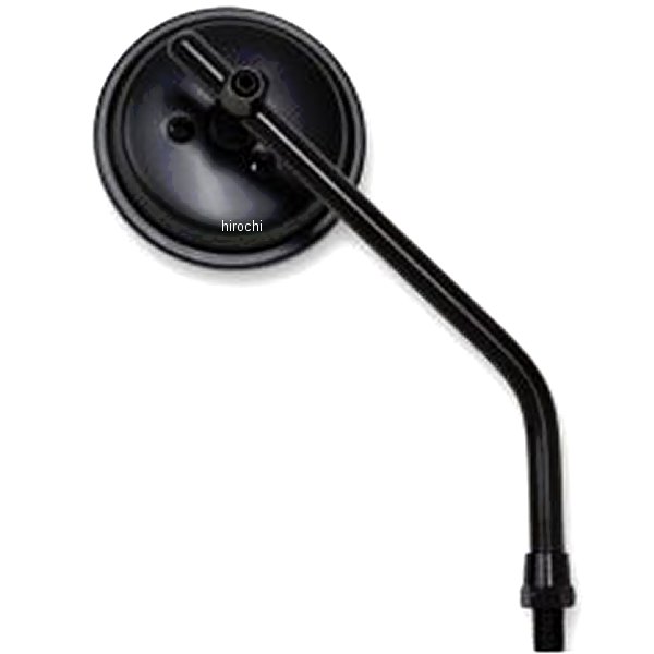 3インチラウンドミラー 10mmスレッド 黒 1本売り