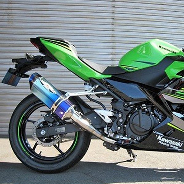 フルエキゾースト ナサートRエボリューション TYPE2 18年 Ninja250 ブルーチタン