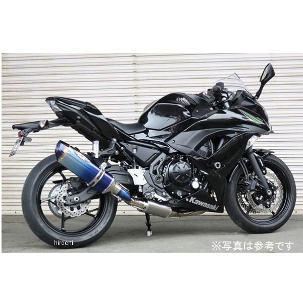フルエキゾースト ナサートRエボリューション TYPE2 レーシングセット Ninja650 ブルーチタン